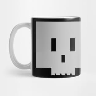 Minimalist Pixel Skull Mug